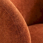 Fauteuil d'appoint moderne en tissu pivotant à 360 degrés
