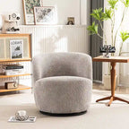 Fauteuil d'appoint moderne en tissu pivotant à 360 degrés