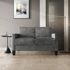 Canapé et fauteuil de salon rembourrés en velours côtelé, style moderne du milieu du siècle