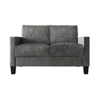 Canapé et fauteuil de salon rembourrés en velours côtelé, style moderne du milieu du siècle