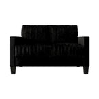 Canapé et fauteuil de salon rembourrés en velours côtelé, style moderne du milieu du siècle