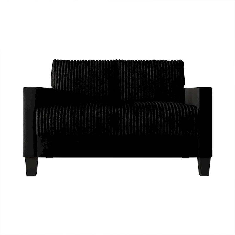 Canapé et fauteuil de salon rembourrés en velours côtelé, style moderne du milieu du siècle