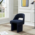Fauteuil d'appoint rembourré élégant et moderne en tissu bouclette, avec cadre en bois MDF, pour bureau, salon et chambre