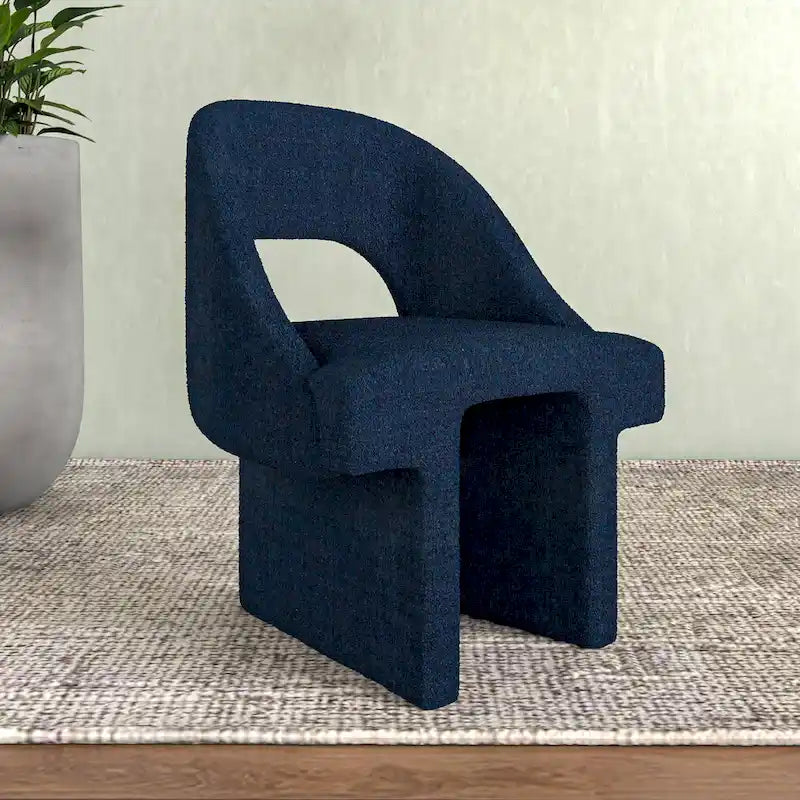 Fauteuil d'appoint rembourré élégant et moderne en tissu bouclette, avec cadre en bois MDF, pour bureau, salon et chambre