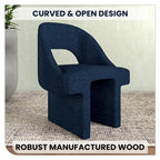Fauteuil d'appoint rembourré élégant et moderne en tissu bouclette, avec cadre en bois MDF, pour bureau, salon et chambre