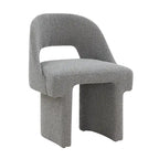 Fauteuil d'appoint rembourré élégant et moderne en tissu bouclette, avec cadre en bois MDF, pour bureau, salon et chambre