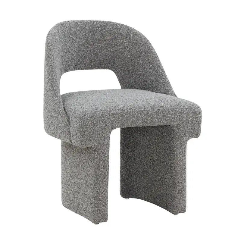 Fauteuil d'appoint rembourré élégant et moderne en tissu bouclette, avec cadre en bois MDF, pour bureau, salon et chambre