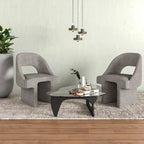 Fauteuil d'appoint rembourré élégant et moderne en tissu bouclette, avec cadre en bois MDF, pour bureau, salon et chambre