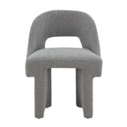 Fauteuil d'appoint rembourré élégant et moderne en tissu bouclette, avec cadre en bois MDF, pour bureau, salon et chambre