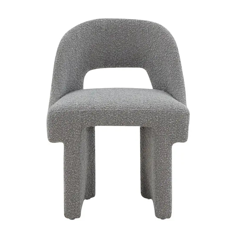 Fauteuil d'appoint rembourré élégant et moderne en tissu bouclette, avec cadre en bois MDF, pour bureau, salon et chambre