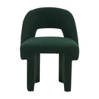 Fauteuil d'appoint rembourré élégant et moderne en tissu bouclette, avec cadre en bois MDF, pour bureau, salon et chambre
