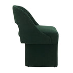 Fauteuil d'appoint rembourré élégant et moderne en tissu bouclette, avec cadre en bois MDF, pour bureau, salon et chambre