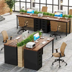 Bureau informatique moderne avec 5 tiroirs