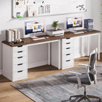 Bureau informatique moderne avec 5 tiroirs