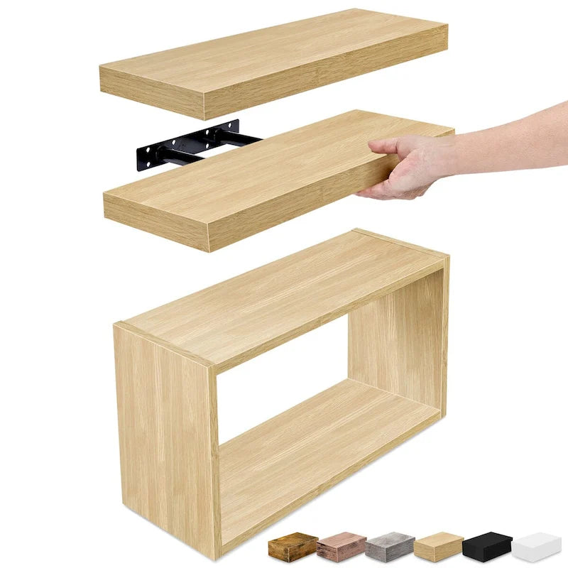 Étagères murales flottantes - 16L X 5,5W X 7,75H
