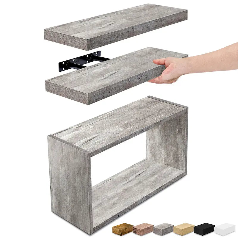 Étagères murales flottantes - 16L X 5,5W X 7,75H